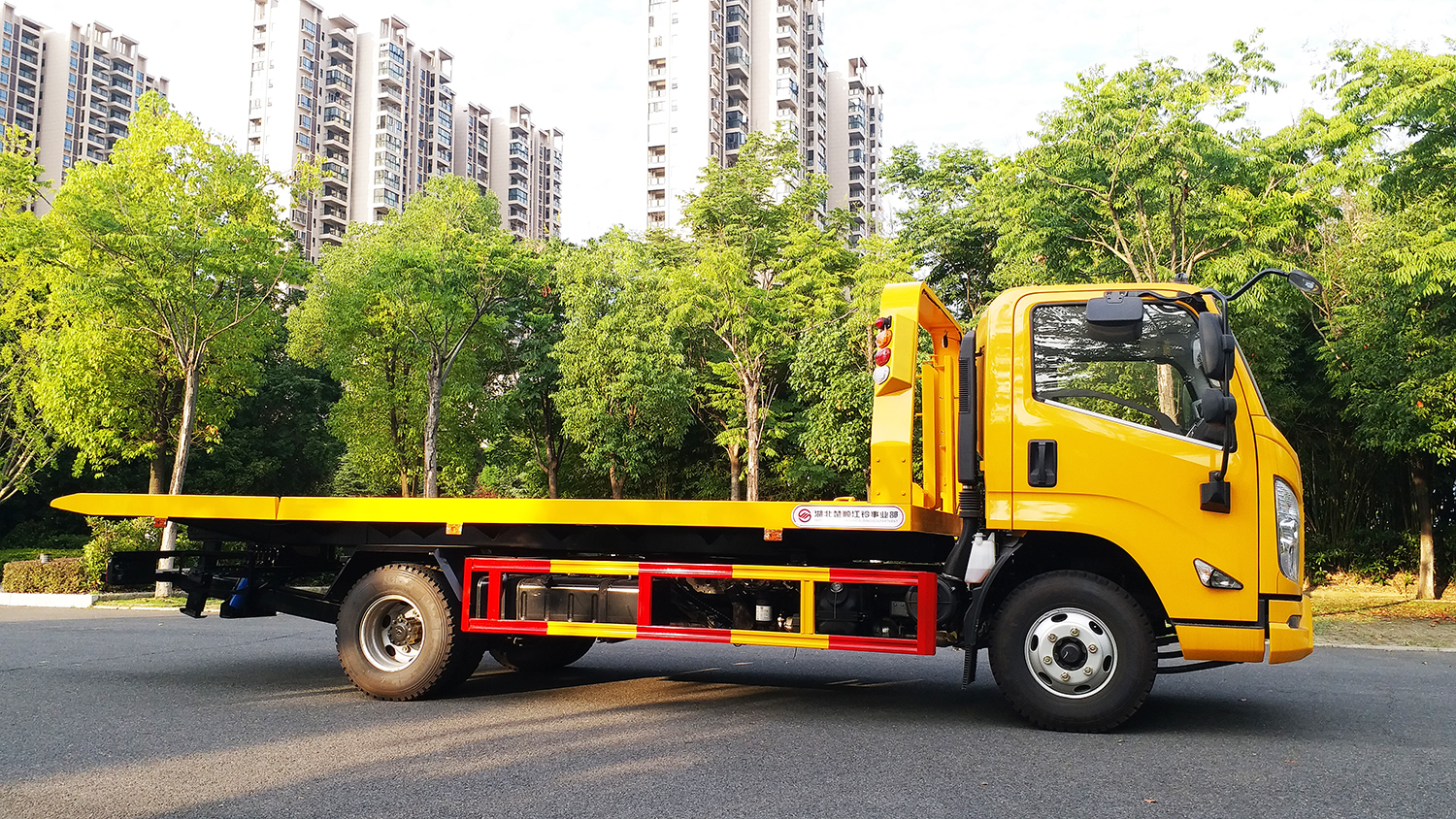 國(guó)六江鈴凱銳黃牌一體板清障車